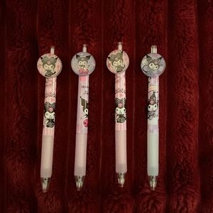 Sanrio Kuromi Retractable Gel Pens - Pink & Lavender